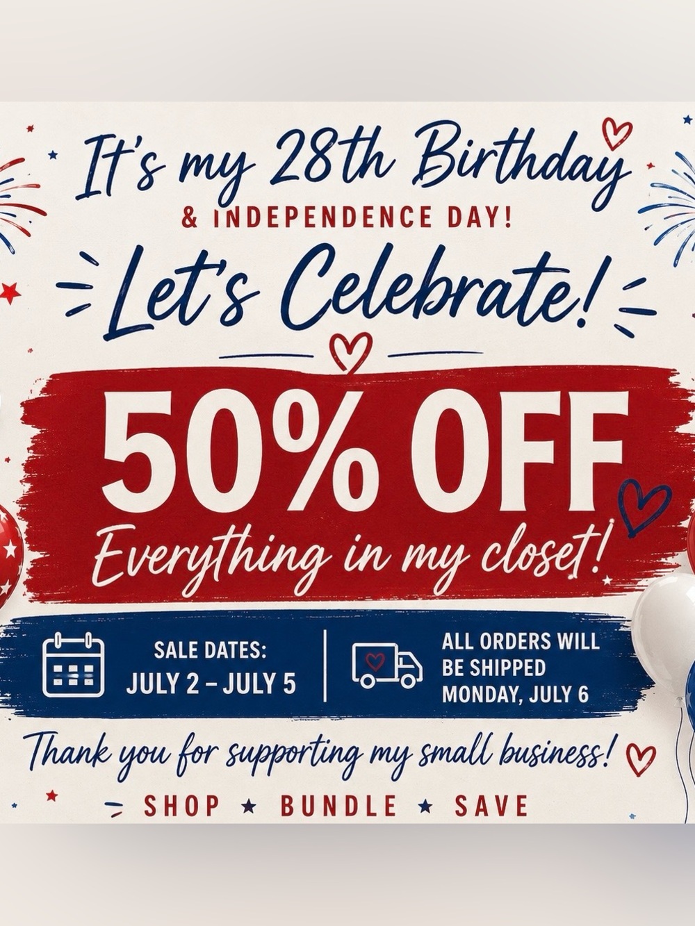 Celebration Sale!